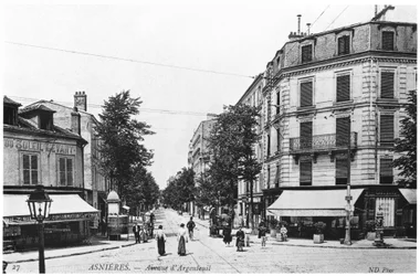 Ansicht von Asnières, Avenue d